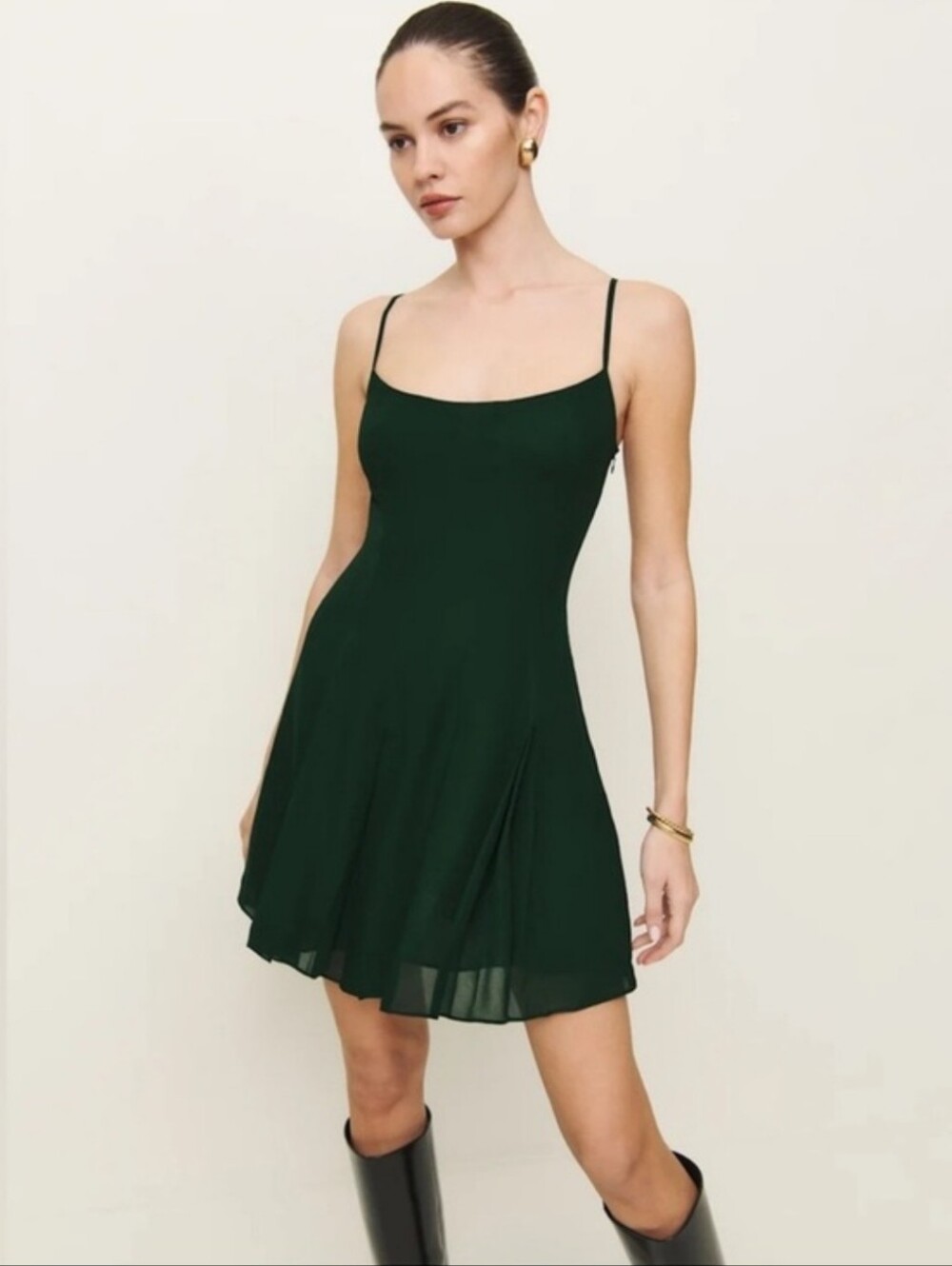 Reformation Annelise Dress Forest Size 0